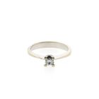 Image 3 of White gold solitaire ring with 0.14 ct diamond.