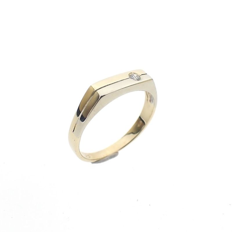 Image 3 of Two-tone ring with diamond | 0.025 ct