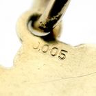 Image 7 of Gold pendant of a four-leaf clover with diamond | 0.005 ct.