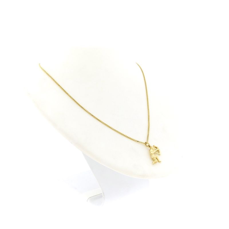 Image 4 of Gold zodiac sign pendant; Sagittarius