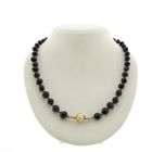 Image 3 of Antique garnet bead necklace with gold decorative clasp