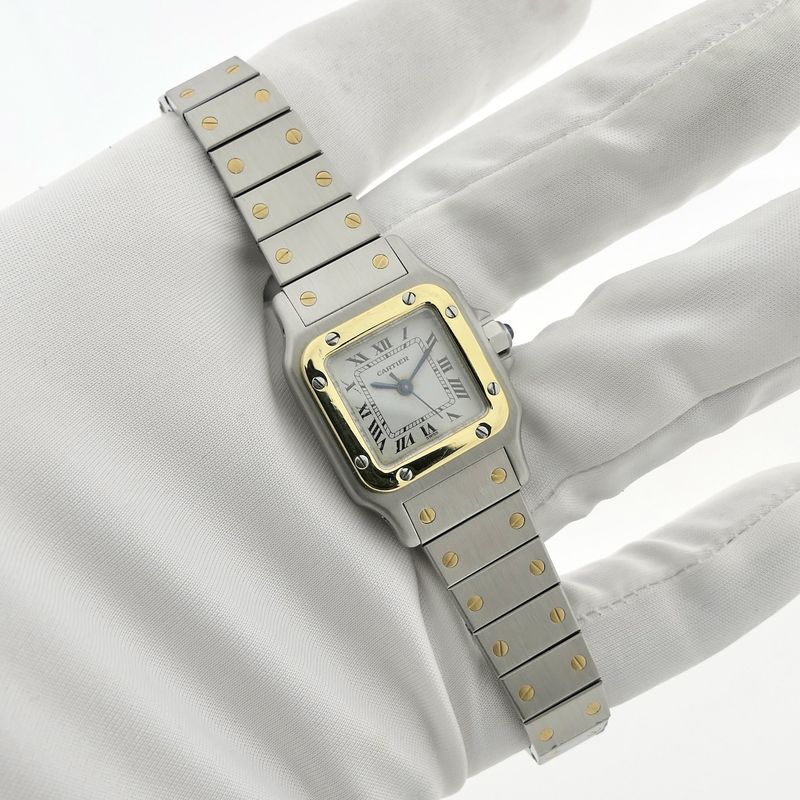 Image 5 of Cartier Santos 'Small' Automatic 0902; Vintage dames horloge