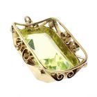 Image 5 of Gold pendant with synthetic gemstone