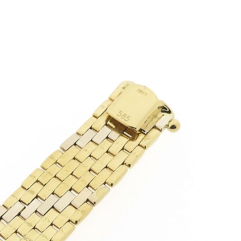 Image 7 of Vintage two-tone gold panther link bracelet