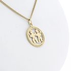 Image 5 of Gold pendant of the Gemini zodiac sign | Fabiola