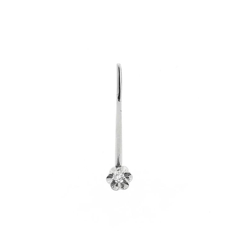 Image 1 of White gold pendant with diamond | 0.04 ct.