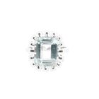 Image 3 of 14K White Gold Ring with Light Blue Zirconia; Size 17.5