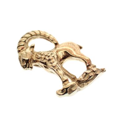 Gold Capricorn Pendant | Zodiac Sign Image 2 of Gold Capricorn Pendant | Zodiac Sign