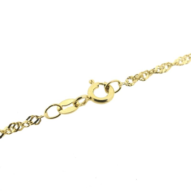 Image 3 of Gold twisted link chain | 46 cm