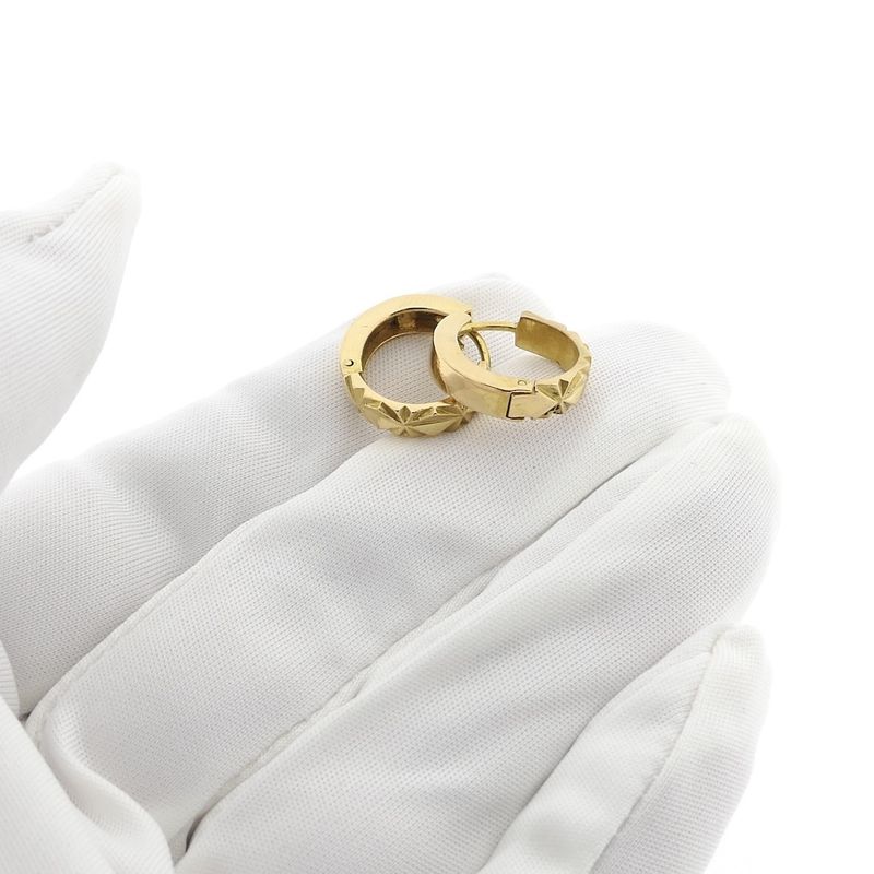 Image 8 of Gold faceted earrings