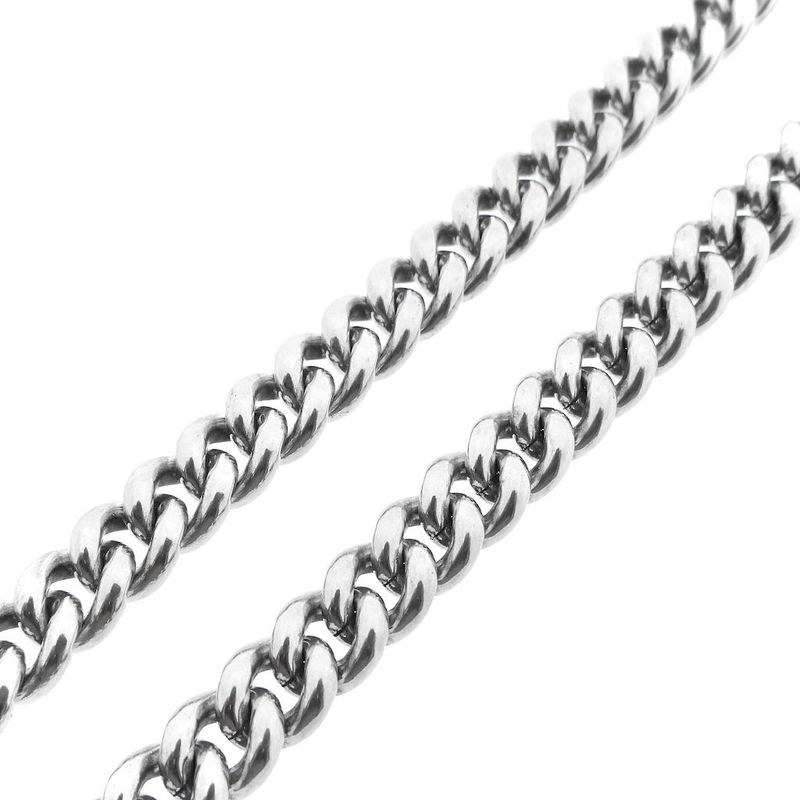 Image 6 of Silver robust gourmet link necklace