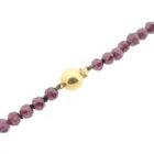 Image 5 of Antique garnet bead necklace with gold decorative clasp