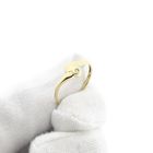 Image 9 of Gold ring with diamond; 0.015 ct.