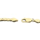 Image 7 of Gold S-link bracelet; 19 cm