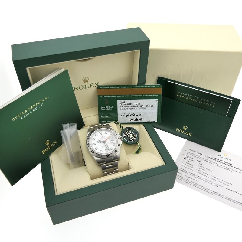 Image 21 of Rolex Explorer II 42mm 'Polar' 216570; Automatic men's watch