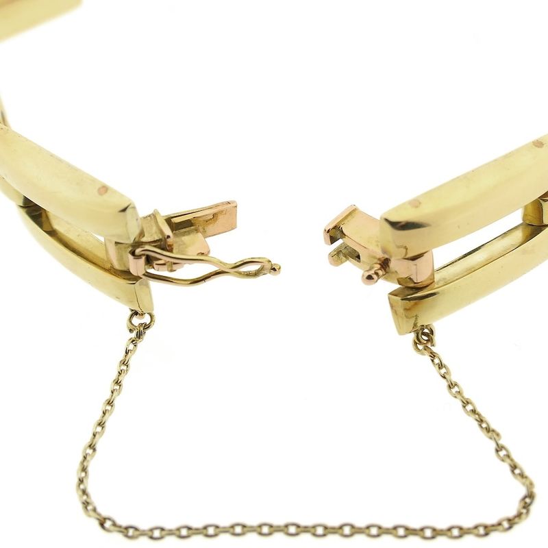 Image 6 of Bicolor gold Bismarck link bracelet