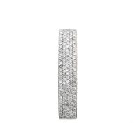 18K Luxury White Gold Pendant with Diamonds