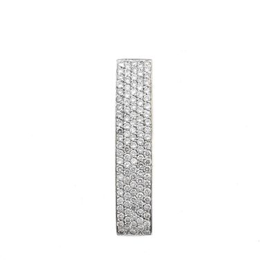 Image 1 of 18K Luxury White Gold Pendant with Diamonds