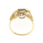 Image 3 of Gold ring with aquamarine