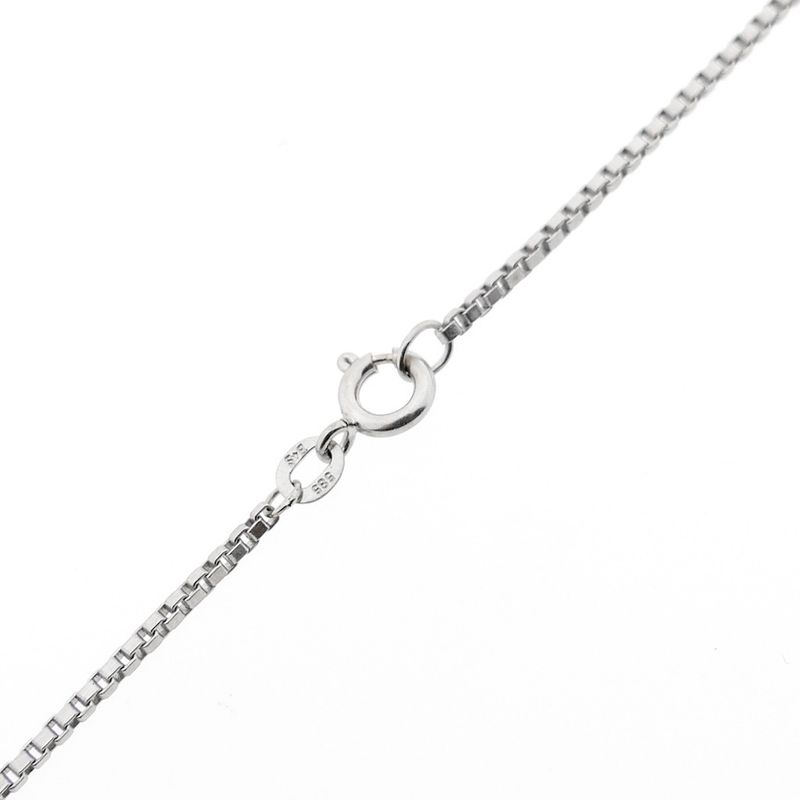 Image 8 of White gold Venetian chain | 43.5 cm