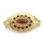 Image 1 of Antique gold brooch with garnet