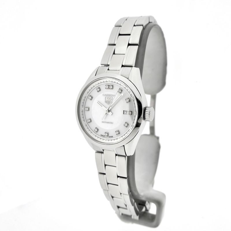 Image 7 of TAG Heuer Carrera Automatic 'Mother of Pearl' WV2411; Women's watch with diamonds