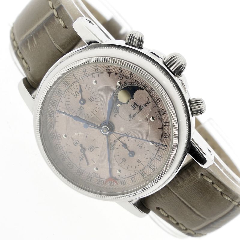 Image 8 of Jean Marcel 'Moonphase Calendar'; Chronograaf heren horloge
