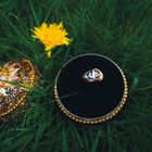 Image 2 of 8 carat ring with synthetic amethyst and citrine