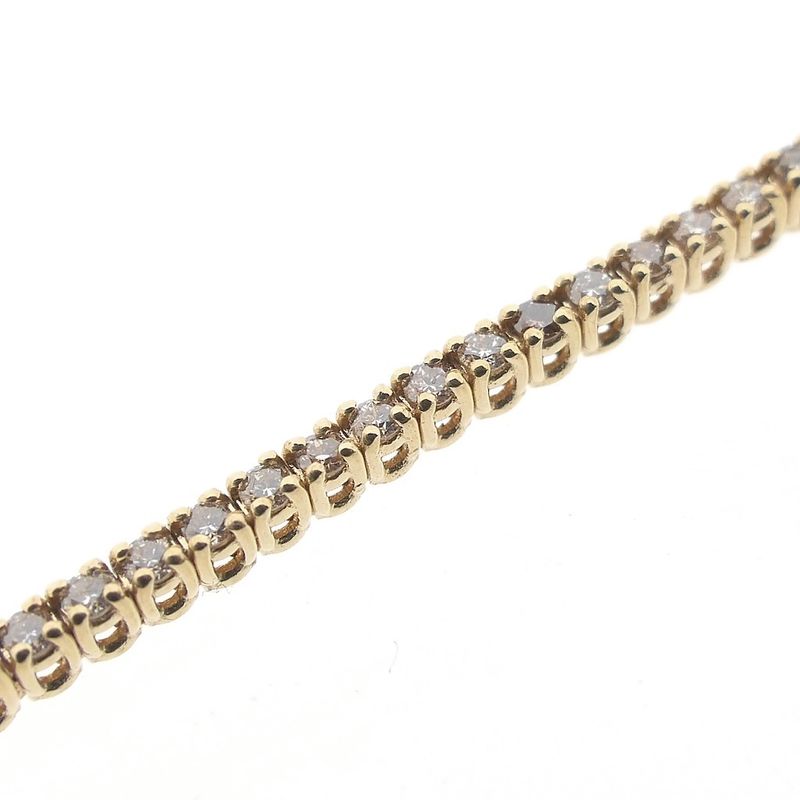Image 8 of Rose gold bracelet with diamonds; 1.08 ct. | 18 cm