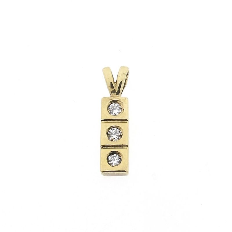 Image 1 of Gold pendant with zirconia