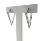 Image 4 of White gold earrings with zirconia