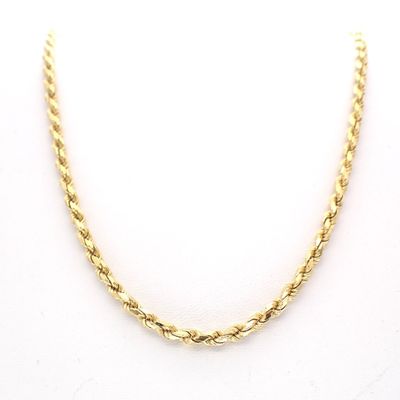 Image 1 of Gold twisted link chain | 46 cm