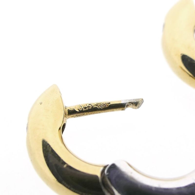 Image 6 of Two-tone gold earrings