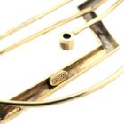 Image 6 of Gold abstract brooch with diamond 0.005 ct.