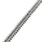 Afbeelding 10 van Witgouden visgraat schakelcollier met smaragd en diamanten; 0,77 ct.