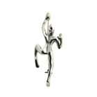 Image 1 of Silver brooch of a climber