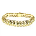 Image 1 of Gold classic link bracelet | 19 cm