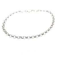 Silver jasseron link bracelet | 18 cm