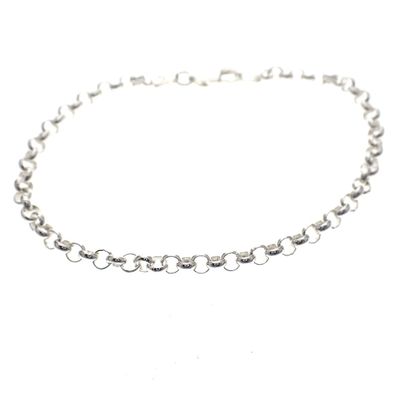 Image 1 of Silver jasseron link bracelet | 18 cm