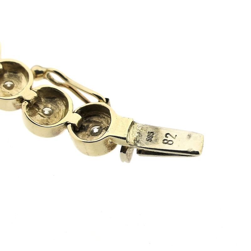 Image 7 of Gold tennis bracelet with 0.82 ct. diamond | 20 cm