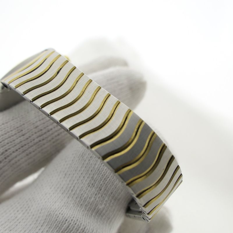 Image 12 of Ebel Wave 'Mother of Pearl'; Gold/steel women's watch with diamonds