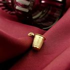 Image 8 of Gold minimalist pendant of a thimble