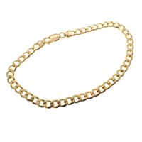 Gold gourmet link bracelet | 19 cm