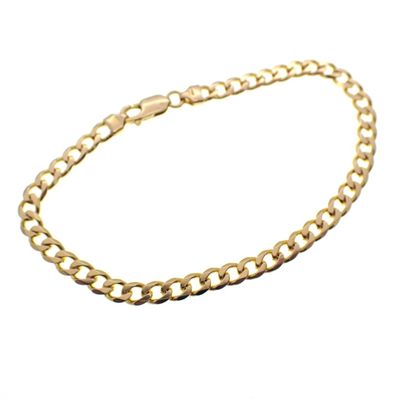 Image 1 of Gold gourmet link bracelet | 19 cm