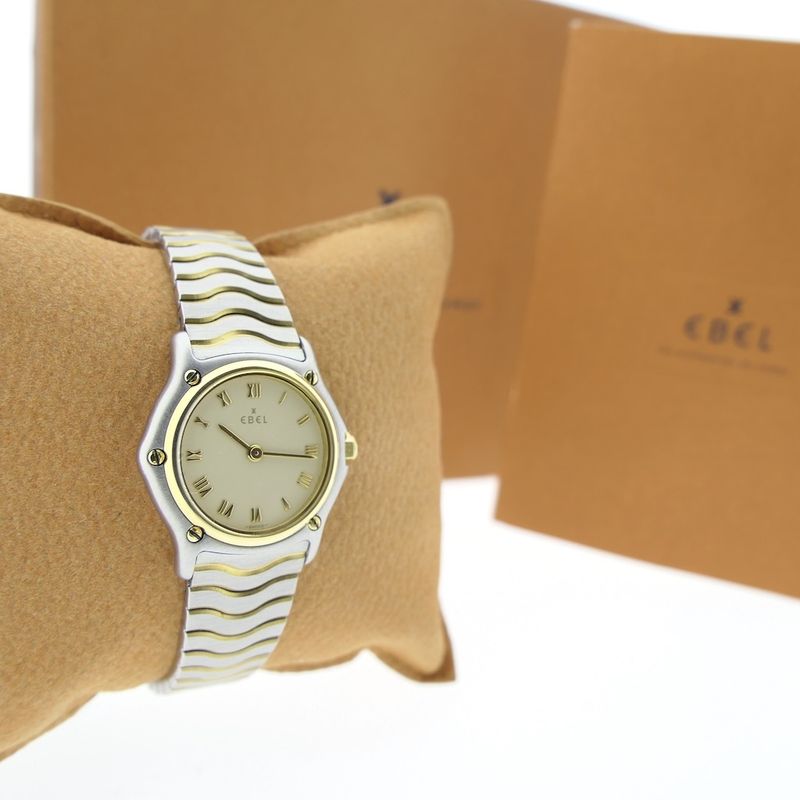 Image 14 of Ebel Wave E1157111; Gold/steel women's watch