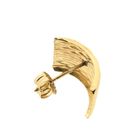 Image 7 of Gold stud earrings with pattern