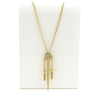 Antique gold sliding chain with tassels Image 1 of Antique gold sliding chain with tassels