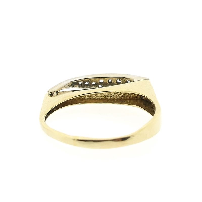 Image 3 of Assos two-tone gold ring with zirconia