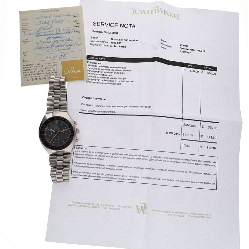 Image 14 of Omega Speedmaster Racing 145.014; Vintage Watch