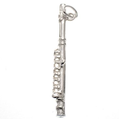 Image 1 of Silver charm; Transverse flute